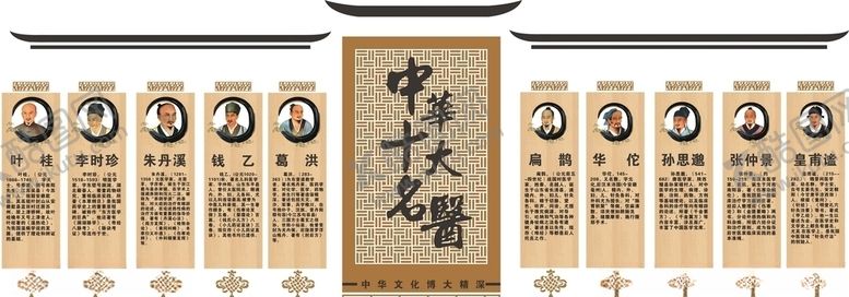 编号：28533909231817364408【酷图网】源文件下载-中医文化墙