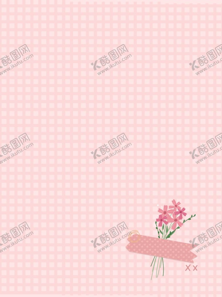编号：77319306252140391223【酷图网】源文件下载-小清新网格与简单植物花朵背景