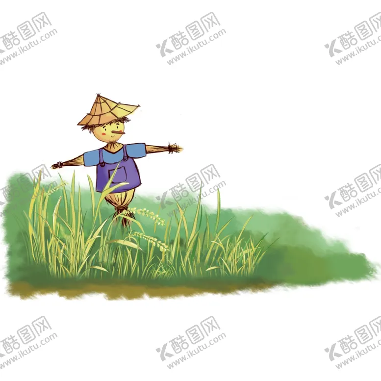 编号：84932405031553164424【酷图网】源文件下载-手绘卡通稻草人元素