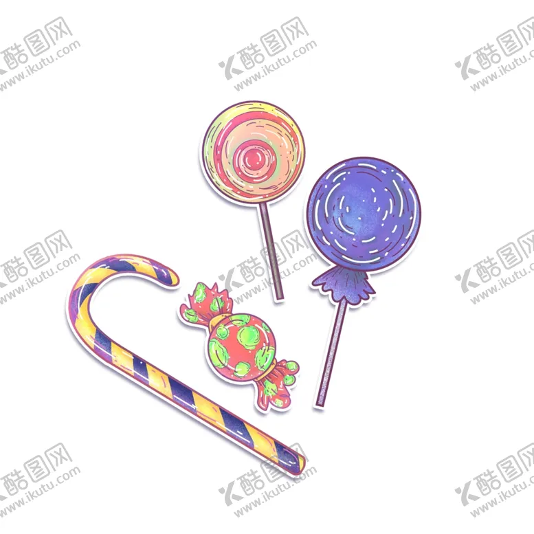 编号：11281404060049028252【酷图网】源文件下载-糖果插画