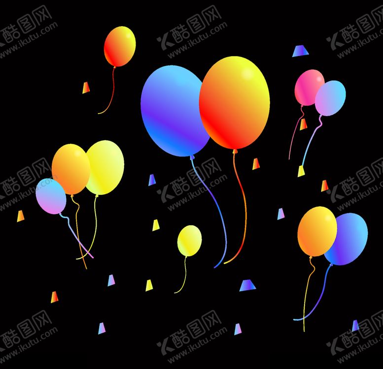 编号：26264410031048575686【酷图网】源文件下载-气球促销素材AI矢量