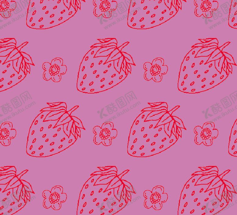 编号：80849709261441597972【酷图网】源文件下载-草莓花纹