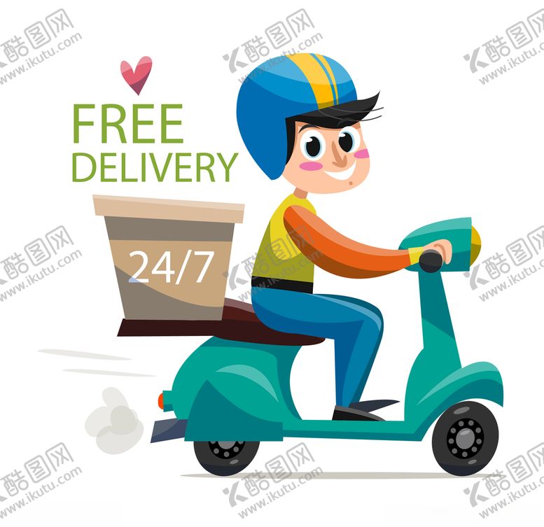 编号：39138409250026027722【酷图网】源文件下载-外卖骑手送餐快递员