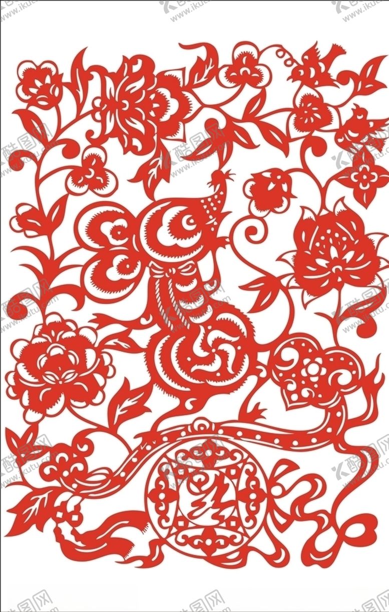 编号：37266209091827542236【酷图网】源文件下载-剪纸老鼠