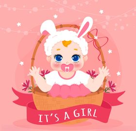 婴儿新生小可爱母满月
