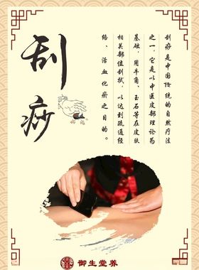 刮痧海报