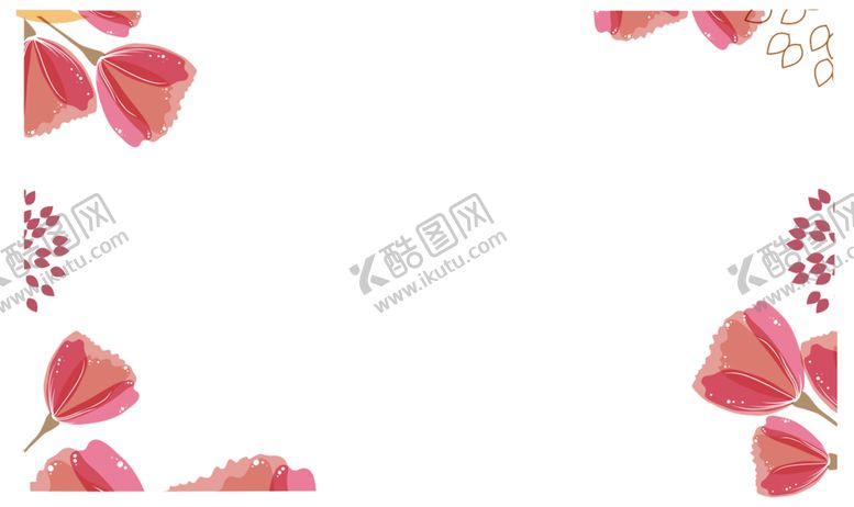 编号：80874410110100536331【酷图网】源文件下载-花卉边框