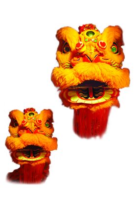 舞狮素材传统舞狮中国元素