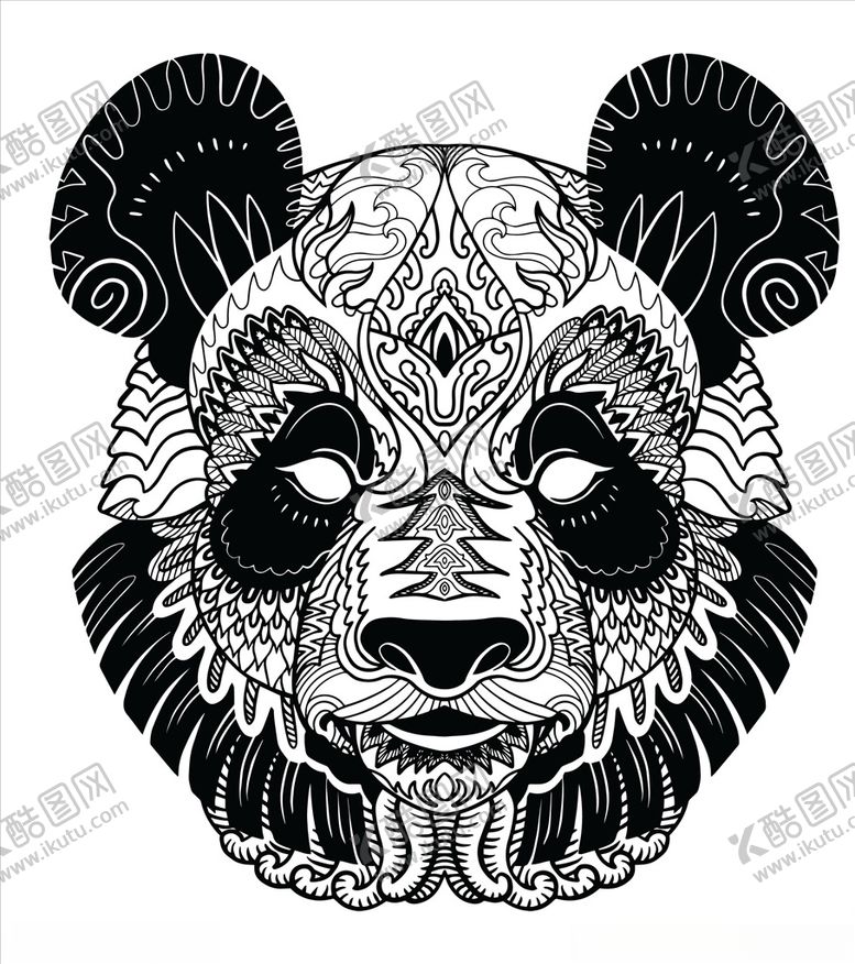 编号：43870106270217317604【酷图网】源文件下载-卡通熊猫头像