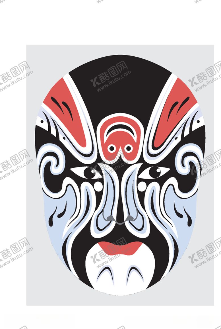 编号：57923910261322135947【酷图网】源文件下载-中国风传统京剧脸谱