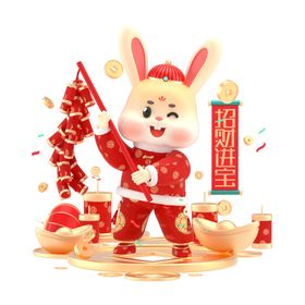 卡通兔子 2023年 新年新春