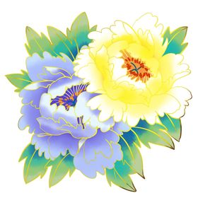 中国古风传统花鸟图案