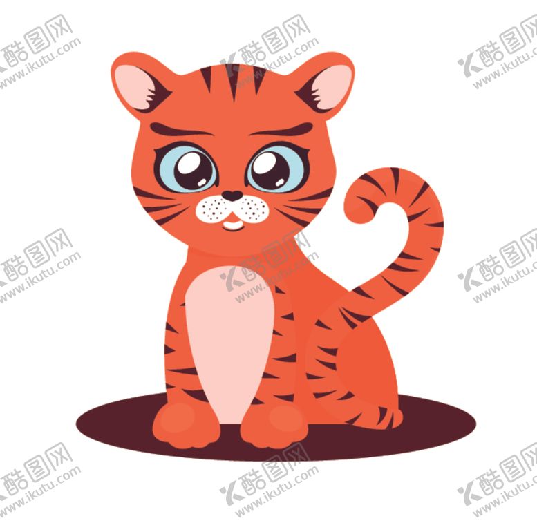 编号：30679306181046239329【酷图网】源文件下载-卡通老虎
