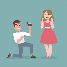 卡通人物求婚