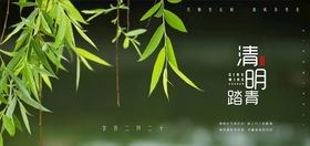 清明展板踏青春天超市节