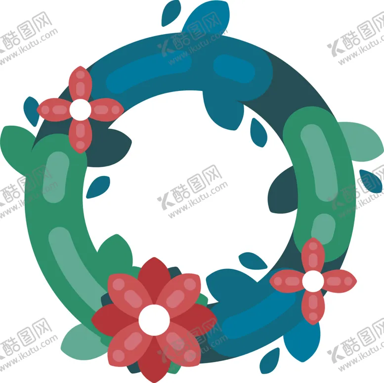 编号：50674901250419062482【酷图网】源文件下载-圣诞花环