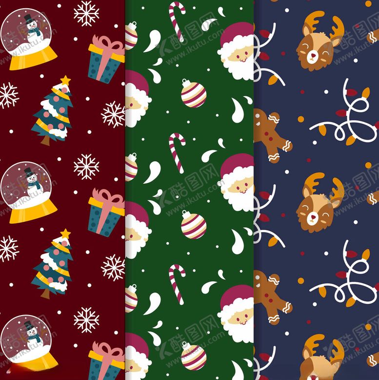 编号：42360904051426143747【酷图网】源文件下载-圣诞主题图案素材集合