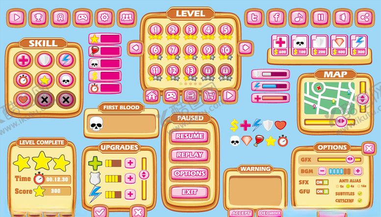 编号：98736209092053524672【酷图网】源文件下载-游戏界面