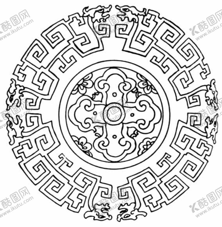 编号：79458909230608418465【酷图网】源文件下载-中式花边图案