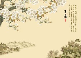 玉背景墙
