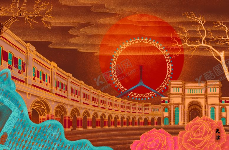 编号：67694510251125592236【酷图网】源文件下载-国潮插画