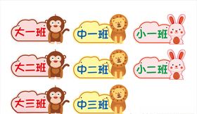 幼儿园卡通门牌