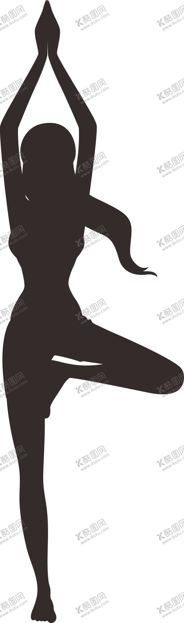编号：46757605150947203824【酷图网】源文件下载-瑜伽剪影