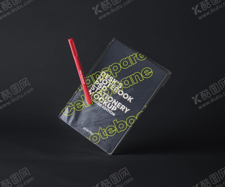 编号：81281210112354384871【酷图网】源文件下载-笔记本透明玻璃纸模型