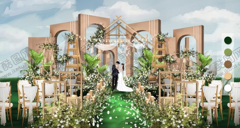 编号：62155510141114269405【酷图网】源文件下载-露天婚礼