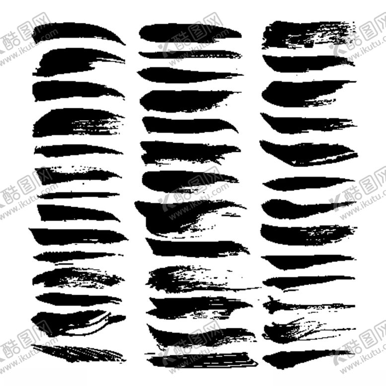 编号：89501309261411184342【酷图网】源文件下载-毛笔笔触