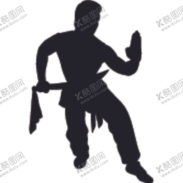 编号：71261805100313332690【酷图网】源文件下载-武术格斗剪影
