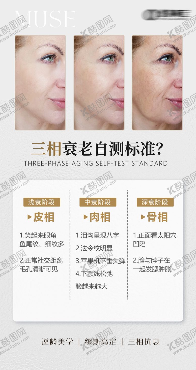 编号：60727211271446143607【酷图网】源文件下载-面部三相衰老自测