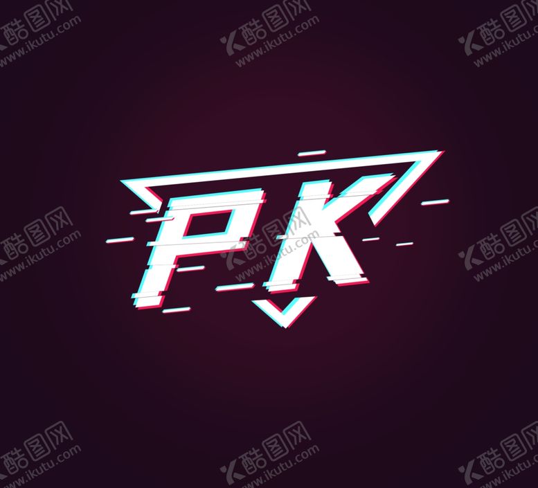 编号：53656609190602272515【酷图网】源文件下载-PK比赛字形字体主题图形素材