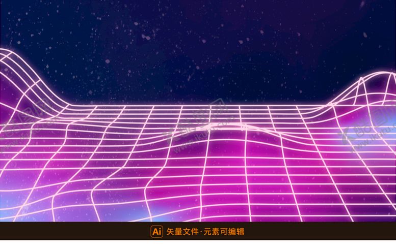 编号：21647810061929588153【酷图网】源文件下载-紫色科技透视网格背景