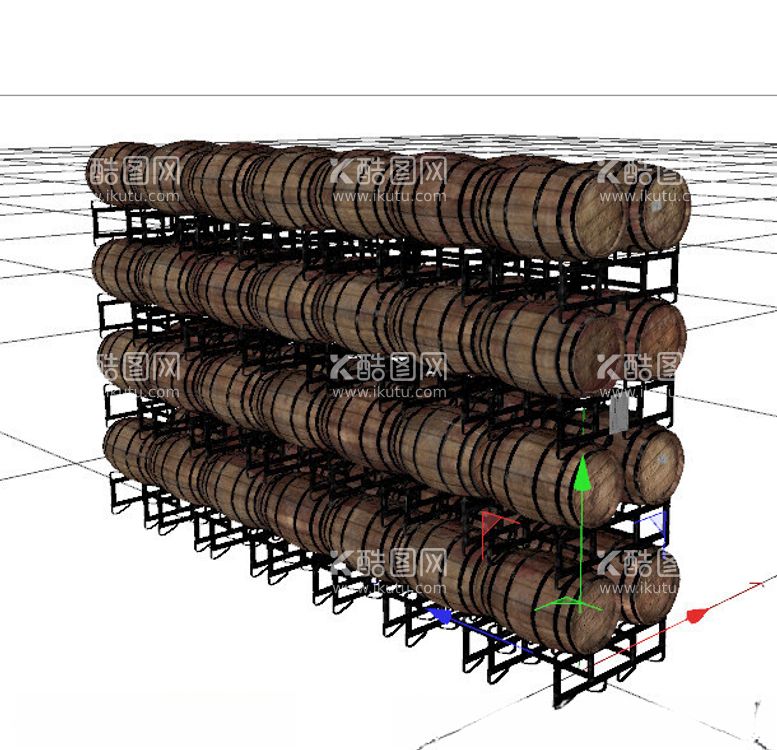 编号：45433311291408059461【酷图网】源文件下载-C4D模型货架