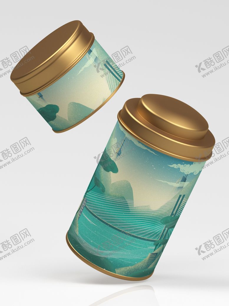 编号：94718309260138184085【酷图网】源文件下载-茶叶包装样机