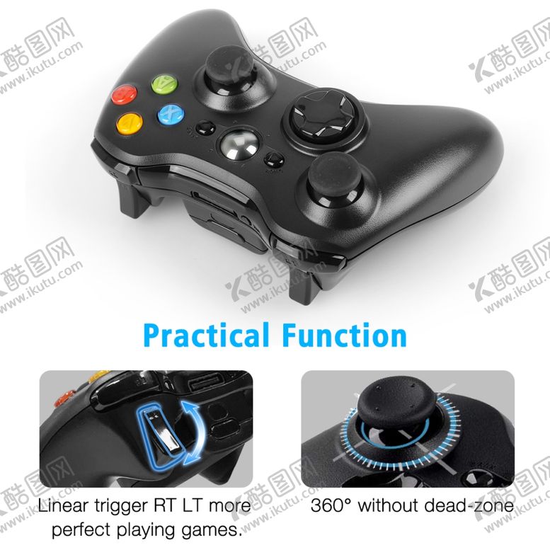 编号：32247105121738152801【酷图网】源文件下载-XBOX360手柄细节图