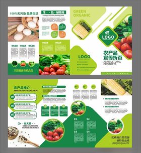 绿色有机食品宣传折页