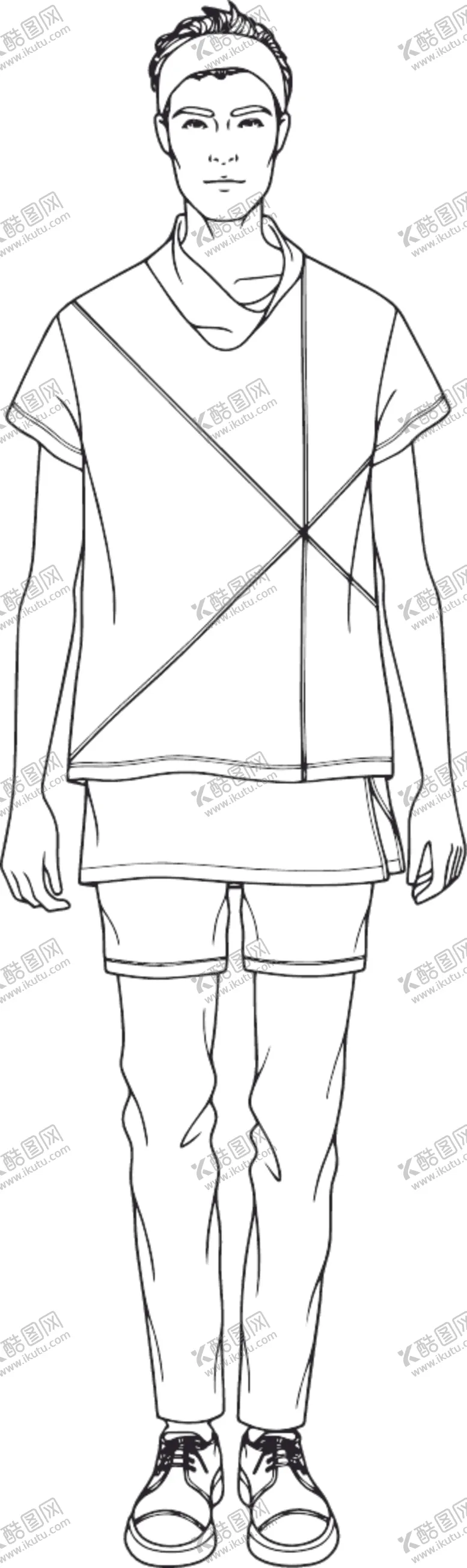 编号：86196409131337133359【酷图网】源文件下载-男装款式图