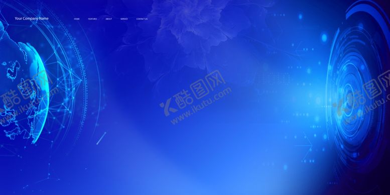 编号：79338107070221446156【酷图网】源文件下载-蓝色空间背景