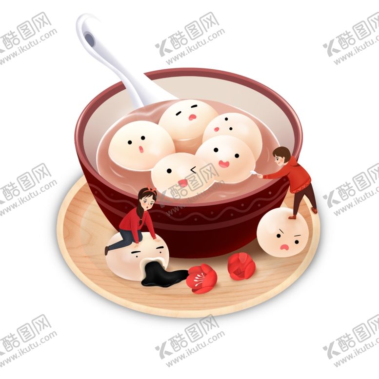 编号：32617210240311285127【酷图网】源文件下载-元宵闹元宵汤圆元宵节