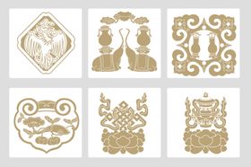 传统中式花纹图案