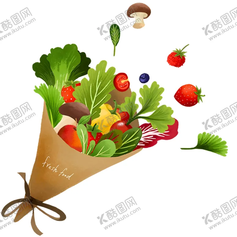 编号：84786803311020154146【酷图网】源文件下载-手绘蔬菜水果