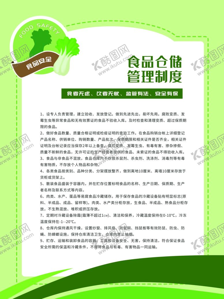 编号：30819705121353315128【酷图网】源文件下载-食品安全管理制度