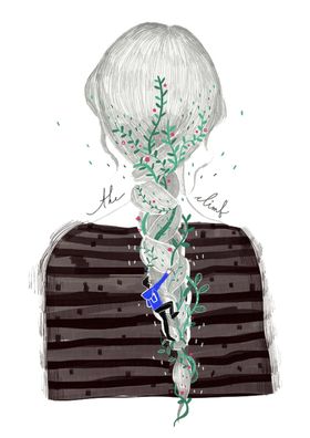 彩绘人物背影