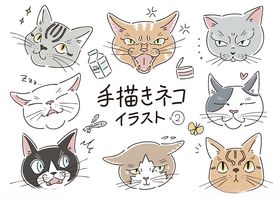 可爱猫咪主题图标集合