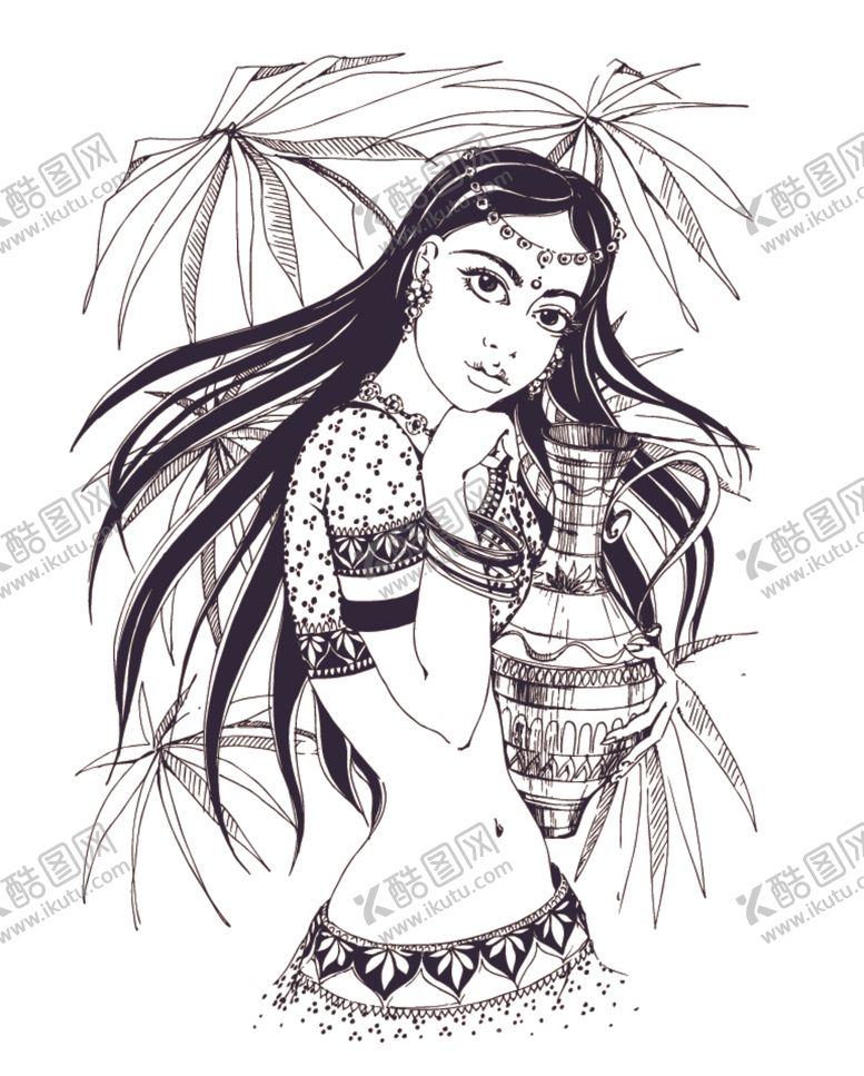 编号：56587509161936178938【酷图网】源文件下载-女性插画