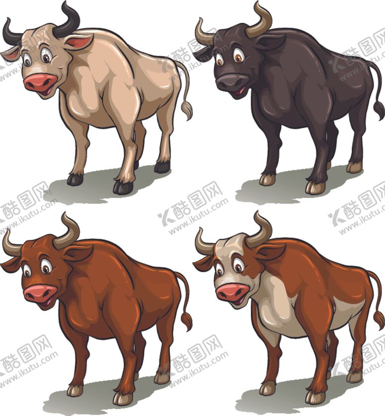 编号：71295809191959314813【酷图网】源文件下载-卡通牛