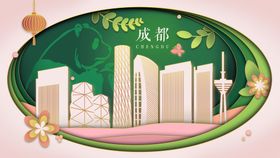 敦煌背景古风印象城市