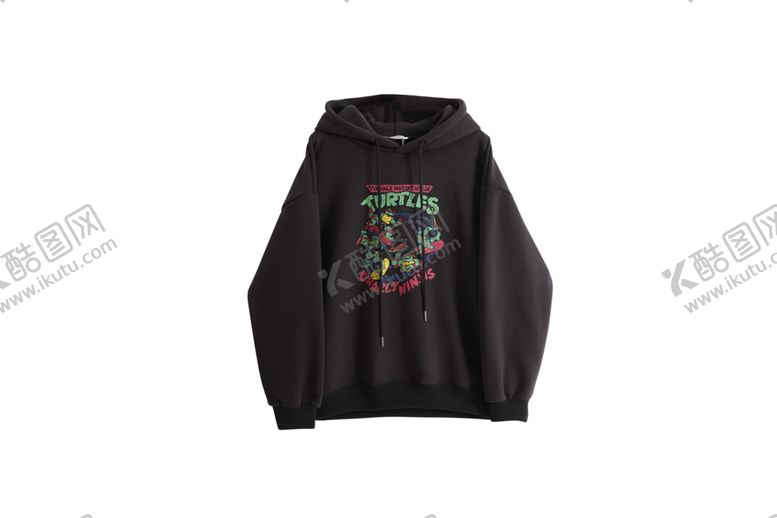 编号：12989909242207059982【酷图网】源文件下载-连帽印花女装